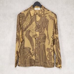 Sefr Men Sense Ommi Embroidery Shirt Omid Embroid Size L (Pre-owned)